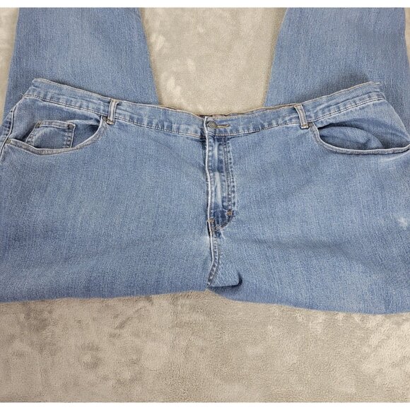 Catherines Right Fit Womens Jeans 30W Plus Straight Leg Medium Blue SWE143E - Picture 3 of 7